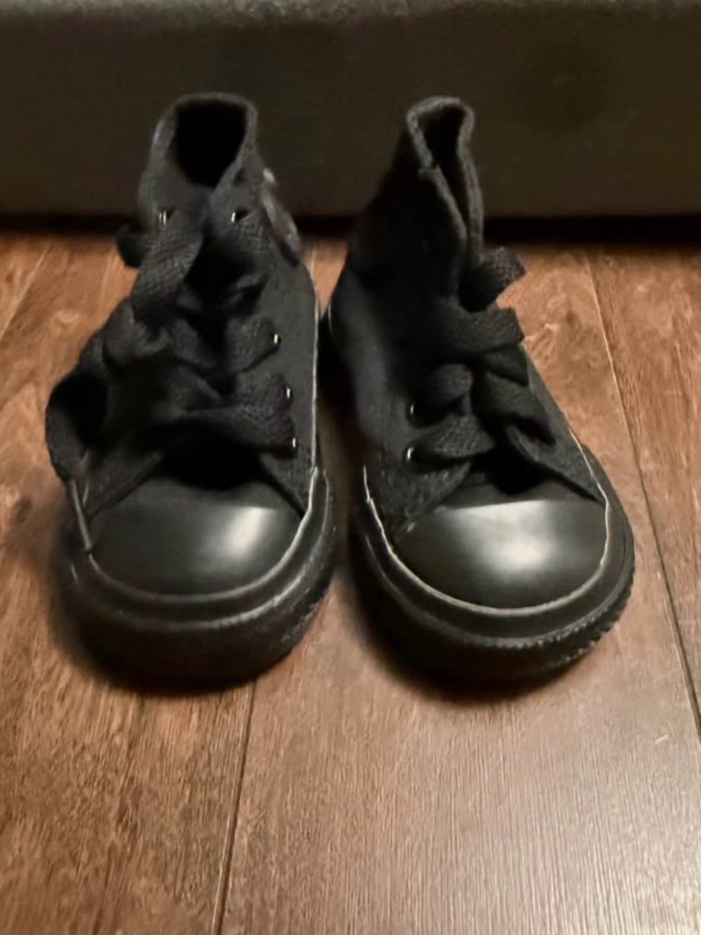 Converse Kids Black High-Top Canvas Sneakers